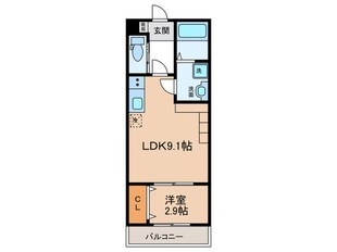 storia岩塚の物件間取画像